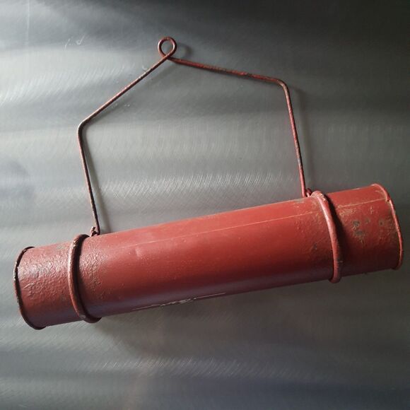 Carte Post Tube Mailbox Metal 10.5" Wall Hanging Christmas Letters To Santa - Picture 7 of 10